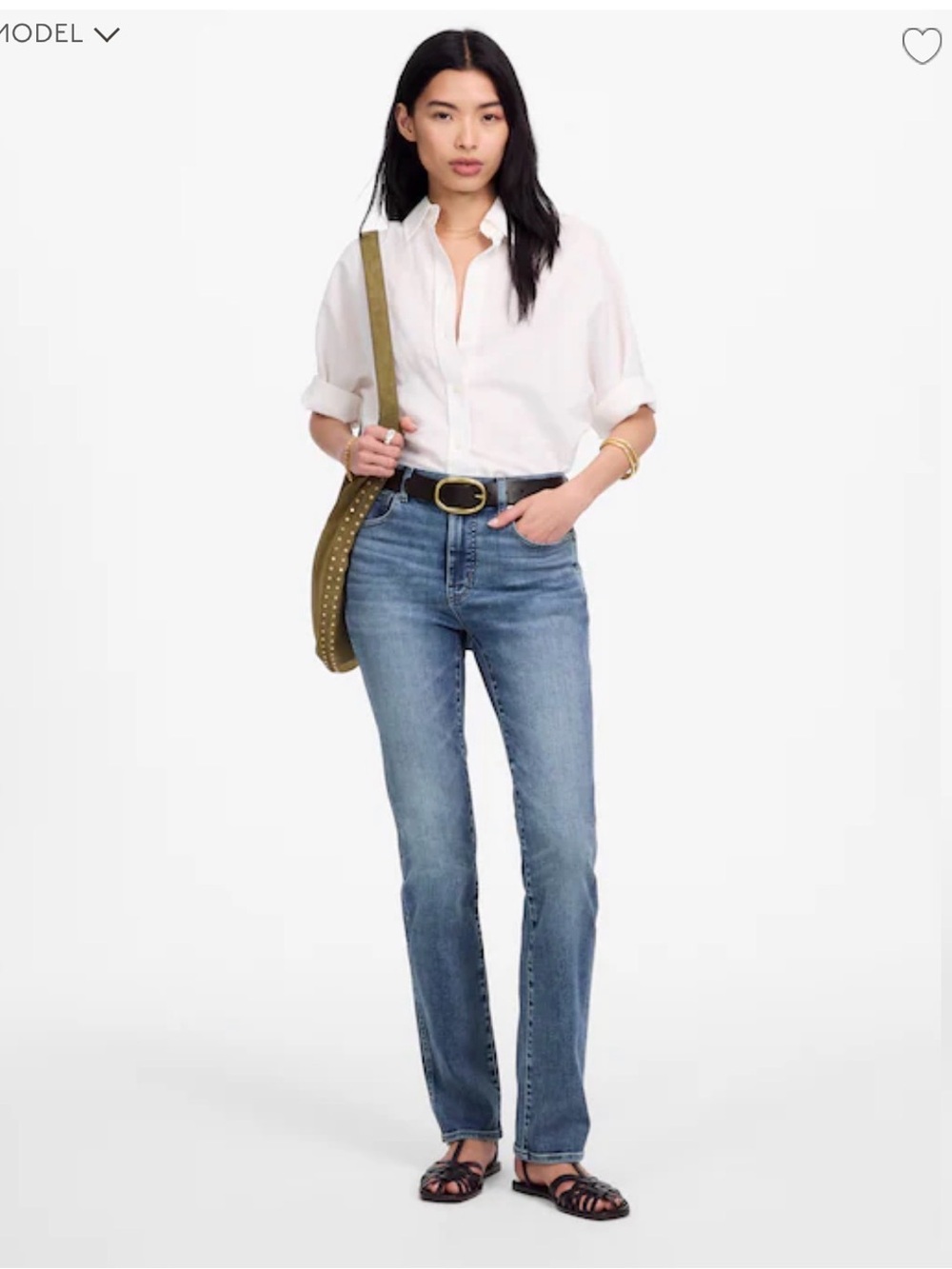 Madewell Stovepipe Women's Straight-Leg Jeans in Medium Blue Wash